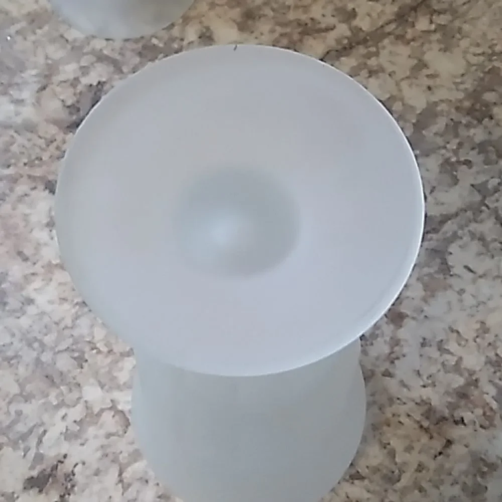 Frosted White  Soda Glasses